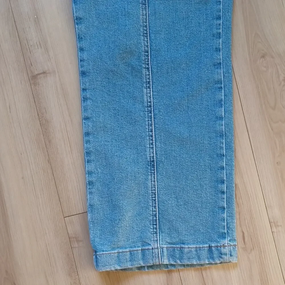 On 34th Macy's Wide Leg Carpenter Jeans Light Wash Blue Size 6 EUC - Picture 9 of 12